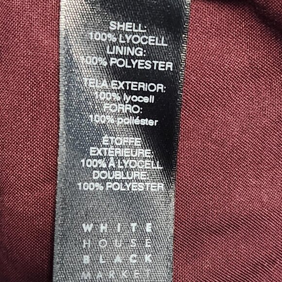 White House Black Market Burgundy Utility Jacket – Size 10 - Picture 5 of 5